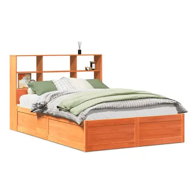 (wax brown, x cm) vidaXL Bed Frame without Mattress Bed Base Solid Wood Pine