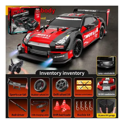 (A GTR -R with box) Rc Drift Car 1:16 35km/h 4WD High Speed Remote Control Car