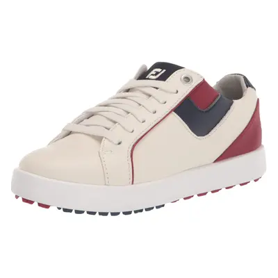 FootJoy Women's FJ Links Golf Shoe Bone/Burgundy