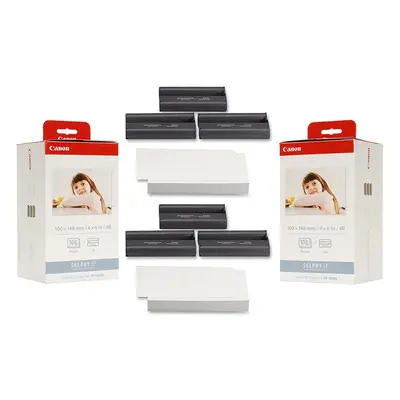 Canon KP-108IN Ink Paper Set (2) Pack - Prints 3115B001-X2 Cyan