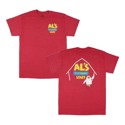 Disney Pixar Toy Story Al's Toy Barn Staff Adult T-Shirt(Heather Red X