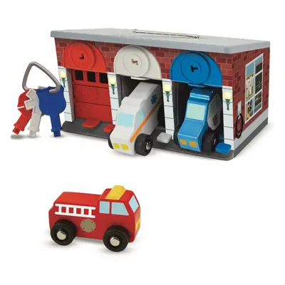 Melissa And Doug Keys & Cars Rescue Garage Wooden Toy