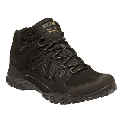 (7 UK, Black/Granite) Regatta Mens Edgepoint Mid Waterproof Hiking Shoes