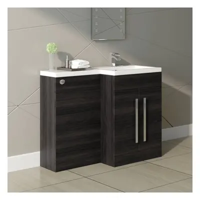 Calm Grey Right Hand Combination Vanity Unit Set (No Toilet)