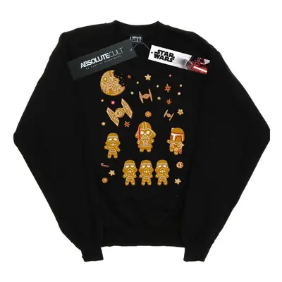 (4XL, Black) Star Wars Mens Gingerbread Empire Sweatshirt