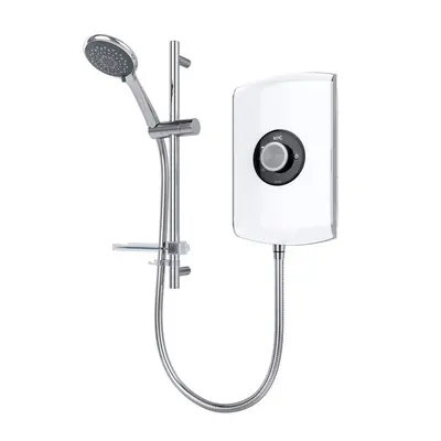 Triton Amore 9.5kW Electric Shower Gloss White Spray Mode Handset 1.5m Hose