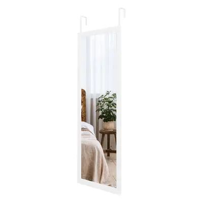 (White) Over Door Mirror Full Length x 45cm