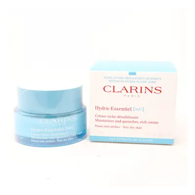 Clarins Hydra-Essentiel Rich Moisturizer With Double Hyaluronic Acid 1.7oz New With Box