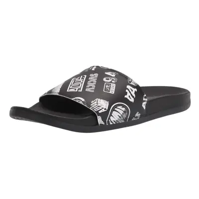 adidas Unisex Adilette Comfort Slide Sandal Core Black/Core Black/Whi