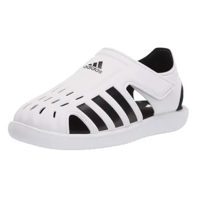 adidas Water Slide Sandal White/Black/Black US Unisex Little Kid