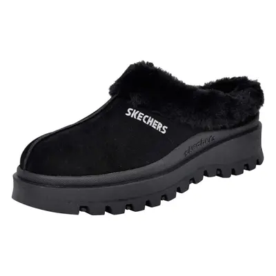 Skechers Women's Fortress Clog Slipper Black/Black 7.5 US