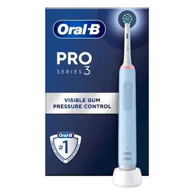 Oral-B Pro Electric Toothbrush with 3D Cleaning Action, Pressure Sensor & 2-Week Battery - Blue