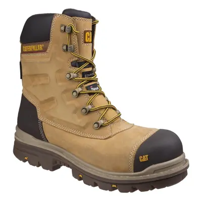 (Gold, (Adults')) Caterpillar Premier Nubuck Honey Safety Boots