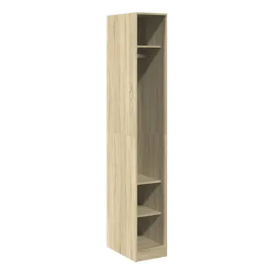 (sonoma oak) vidaXL Wardrobe Clothing Storage Hanger Clothes Cabinet Closet Engineered Wood