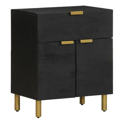 vidaXL Bedside Cabinet Nightstand Bed Table Bed Cabinet Black Engineered Wood