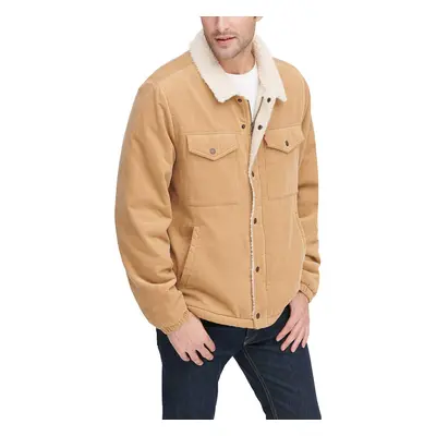 Levis Mens corduroy Sherpa Trucker Jacket Tan XXX-Large