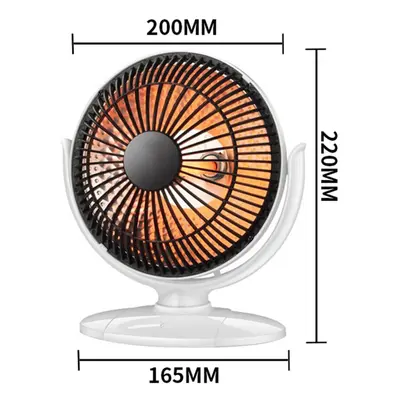 200W Mini Portable Silent White Air Heater Electric Heater