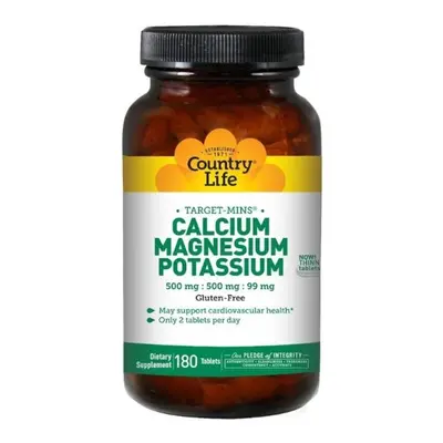 Country Life Country Life, Target-Mins Calcium, Magnesium, Potassium, Tablets