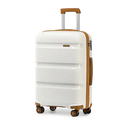 (20 inch) to Pcs Cream Bright Hard Shell PP Suitcase With TSA Lock