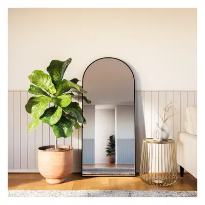 The Style Haus Matte Black Arch Full Length Mirror H1700 x W760mm