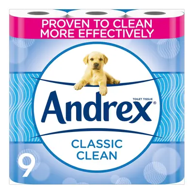 Andrex Classic Clean Toilet Tissue, Pack of