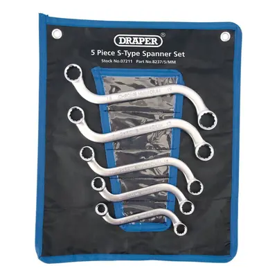 S-Type Obstruction Ring Spanner Set (5 Piece)