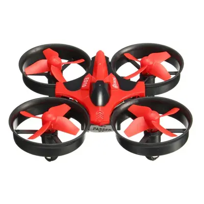 (Black Red, Three Batteries) Mini 2.4G 4CH Axis Headless Mode RC Drone Quadcopter RTF