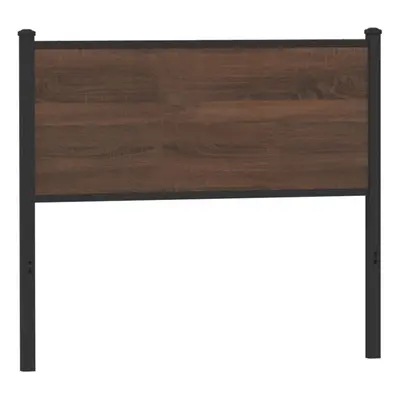 (brown oak, cm) vidaXL Headboard Bedroom Bed Headboard Bed Header Engineered Wood and Steel