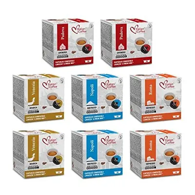 Italian Coffee Capsules Compatible with Lavazza A Modo Mio Machines, Espresso pods (Tasting Bund