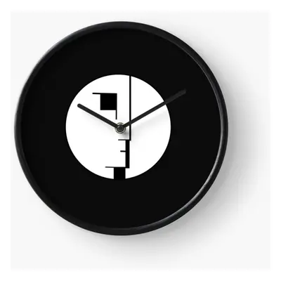 (Bauhaus=5073) Wall Clock Inch Funny Mantel & Tabletop Art Decor for Home Bedroom Office