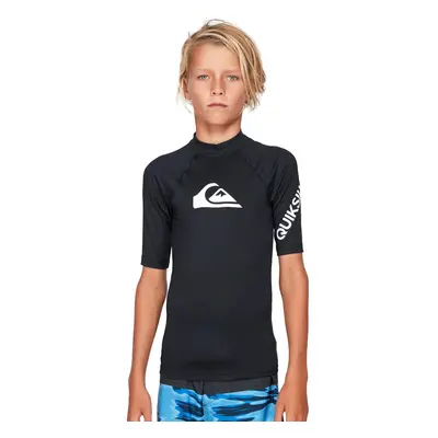 Quiksilver boys All Time Short Sleeve Youth Rashguard Surf Rash Guard