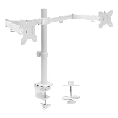 VIVO Dual Ultrawide Monitor Desk Mount Heavy Duty Fully Adjustable Steel Stand Holds Computer Sc