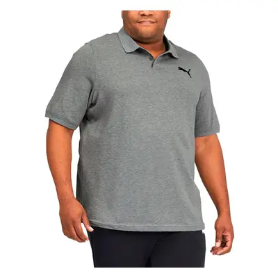 PUMA Men's Essentials Pique Polo BT/Medium Gray Heather 4X-Large