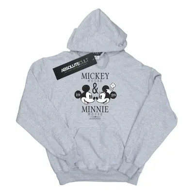 (M, Sports Grey) Disney Mens Mickey And Minnie Mouse Mousecrush Mondays Hoodie