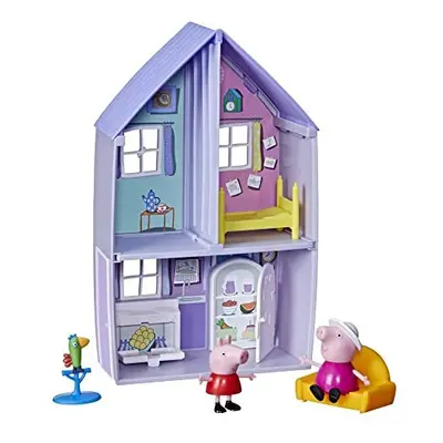 Peppa Pig Peppa's Grandparents' House Preschool Toy; Playset Includes Figures and Fun Accessorie