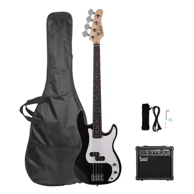 Glarry Electric Bass Guitar Full Set W/Amp Speaker Bag Strap Wrench Tool Kit Set