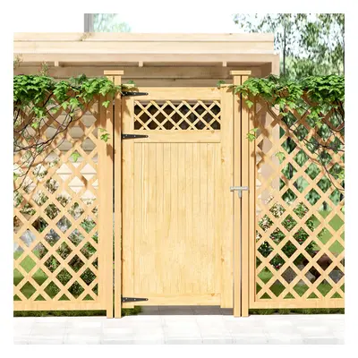 Garden Gate Outdoor Door Wooden Fence Gate with Latch H cm