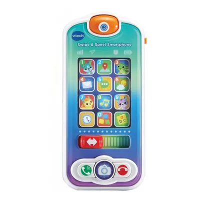 toy phone Swipe & Speel junior x 4,5 cm blue