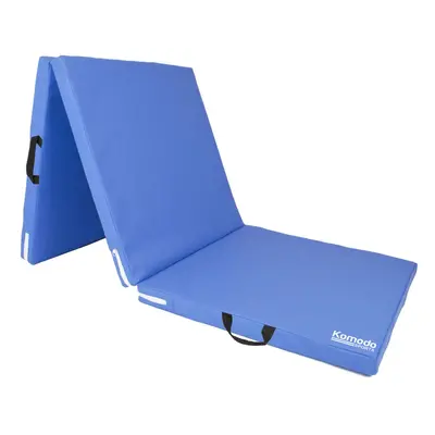 (Blue) Tri Folding GYM MAT Yoga Exercise Floor