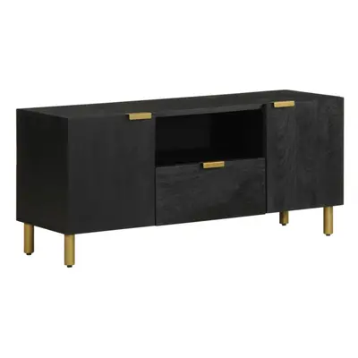 vidaXL TV Cabinet TV Stand Hifi Media Cabinet TV Unit Black Engineered Wood