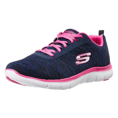 Skechers Women's Flex Appeal 2.0 Navy Pink Sneaker W US