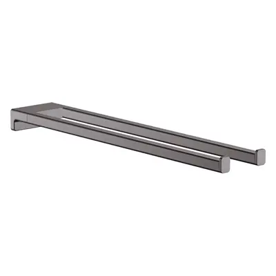 Hansgrohe -Towel Holder Twin-Handle 3-inch Holder in Brushed Black Chr