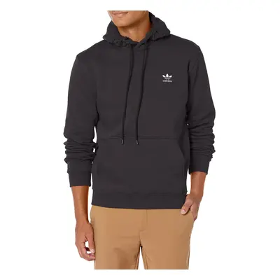 adidas Originals Men's Trefoil Essentials Hoodie Black Medium