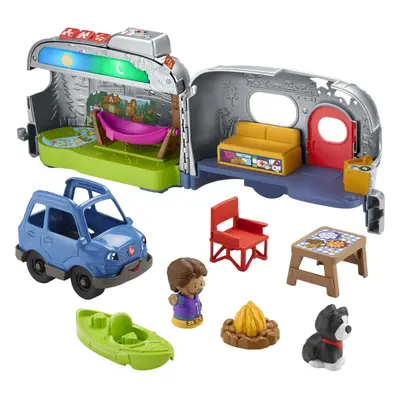 Fisher-Price Little People Toddler Toy Light-Up Learning Camper Playse