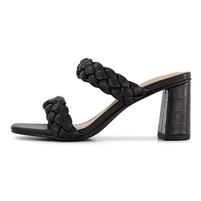 Dunes + CUSHIONAIRE Technology Women's Iris braided Heel Sandal +Memor