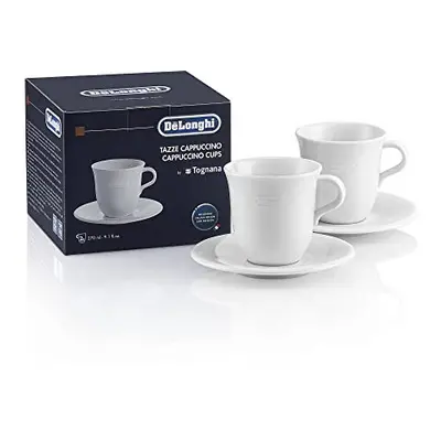 DeLonghi DLSc309 Porcelain cappuccino cup & Saucer, Set of