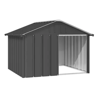 (anthracite) vidaXL Dog House Kennel Anthracite/Grey 116.5x103x81.5 cm/116.5x153x81.5 cm