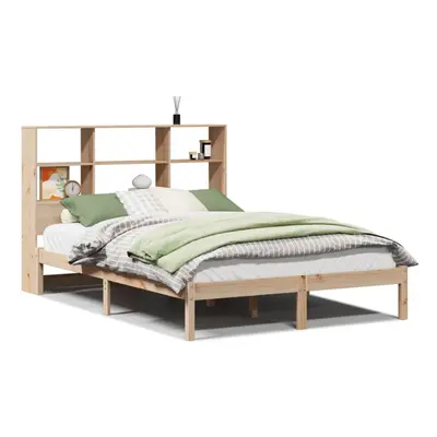 (natural, x cm) vidaXL Bookcase Bed without Mattress Bed Solid Wood Pine