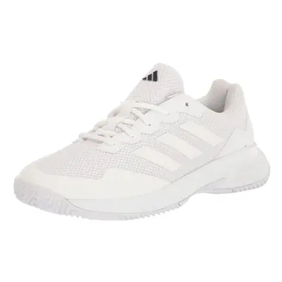 adidas Men's Gamecourt 2.0 Tennis Sneaker White/White/Matte Silver