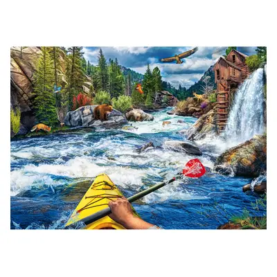 Ravensburger Whitewater Kayaking Puzzle - 1000-Piece Jigsaw for Adults | Unique Piece Design | S